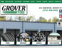 Tablet Screenshot of grover-tire.com